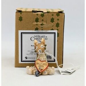 2017 The Heart of Christmas Reindeer With Holly